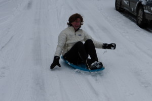 Piper seems to be enjoying herself.